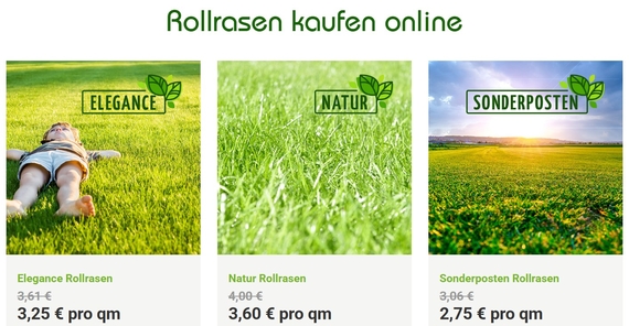 Bentheimer Rollrasen - Rollrasen kaufen ab 2,75 &euro;
